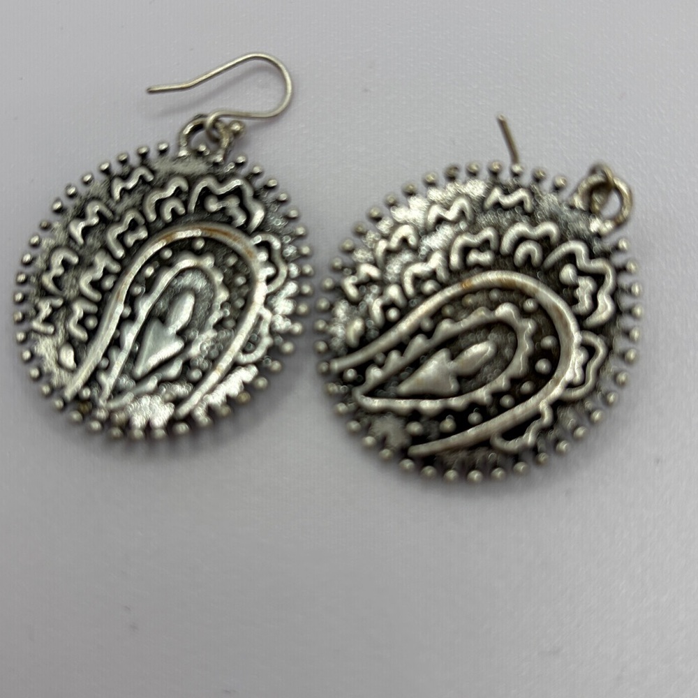 Lucky Brand Silver and Purple Boho Earrings - Picture 8 of 8